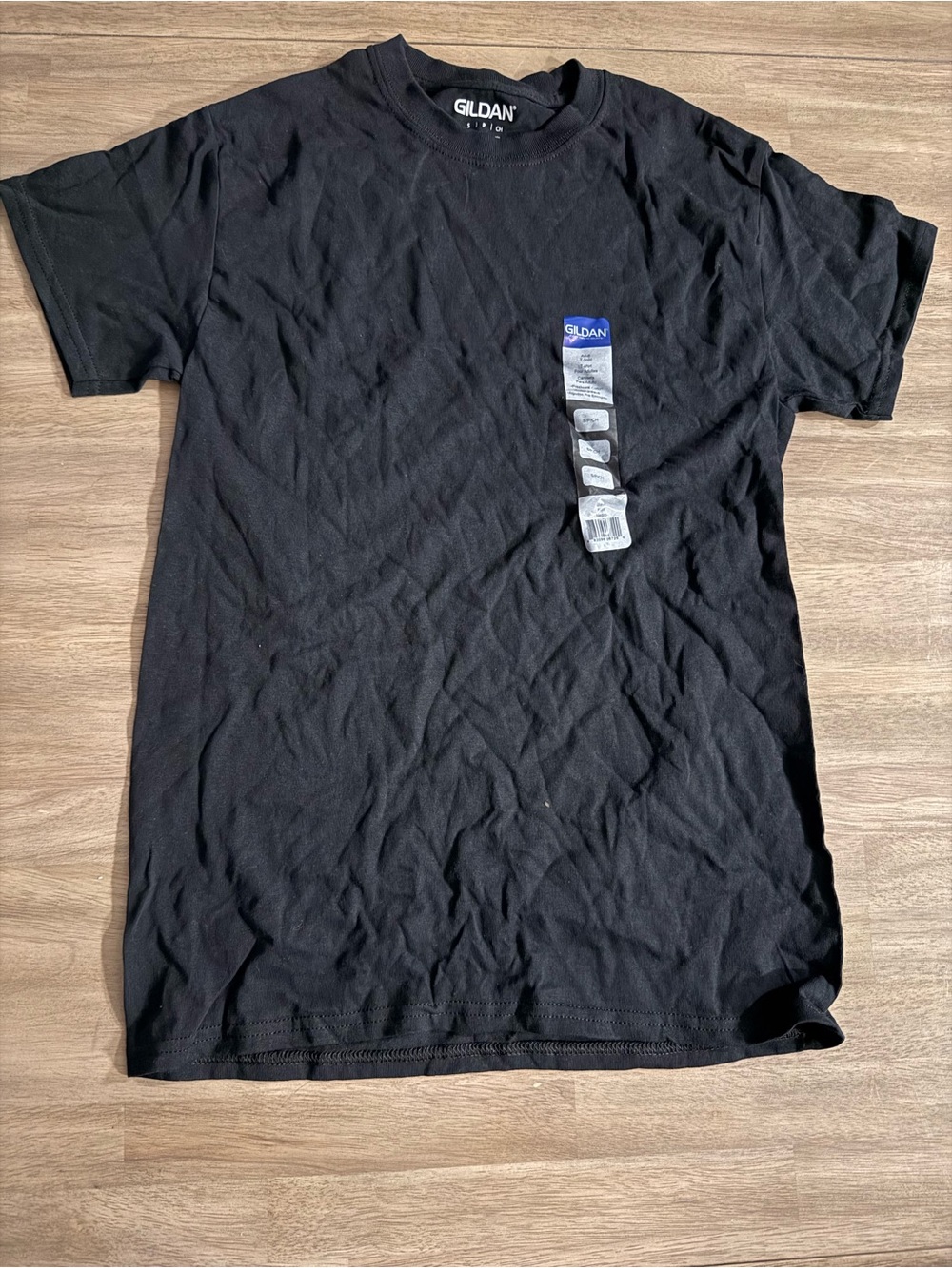 Gildan Black Short Sleeve Crewneck Tee